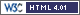 Valid HTML 4.01 Transitional